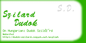 szilard dudok business card